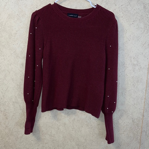 Ballon sleeve pearl pull over - Picture 2 of 7